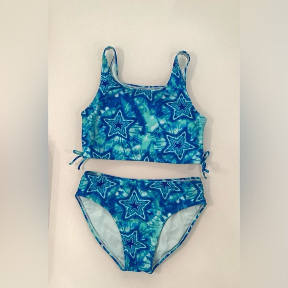 More Than Magic Girls Tie Dye with Stars Bathing Suit XL (14-16)  NWOT